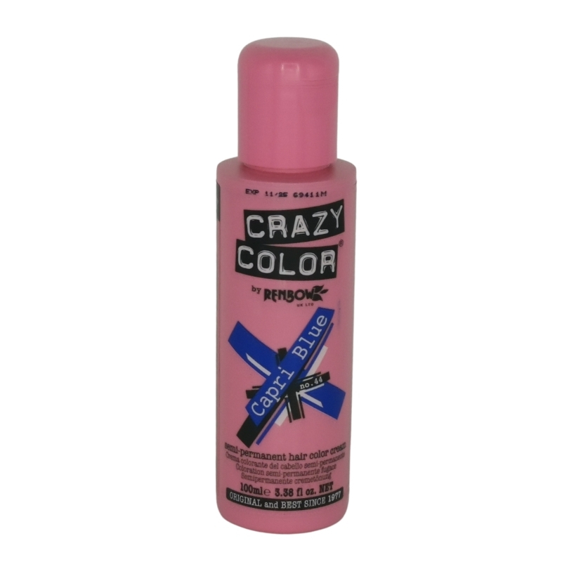 44 Capri Blue Renbow Crazy Color Semi-Permanent Hair Color 100 ml